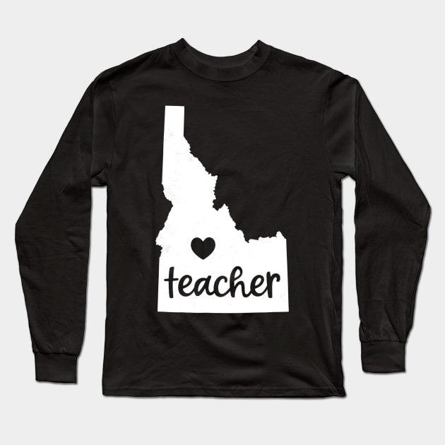 Teacher Red For Ed Idaho Public Education Long Sleeve T-Shirt by marjaalvaro